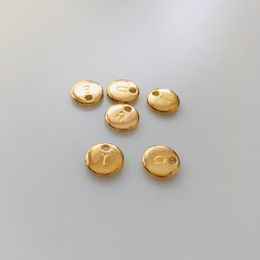 Metallist amulett, kuldne, 10mm, 1tk